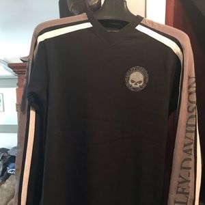 Men’s Harley Davidson high v-neck sweatshirt